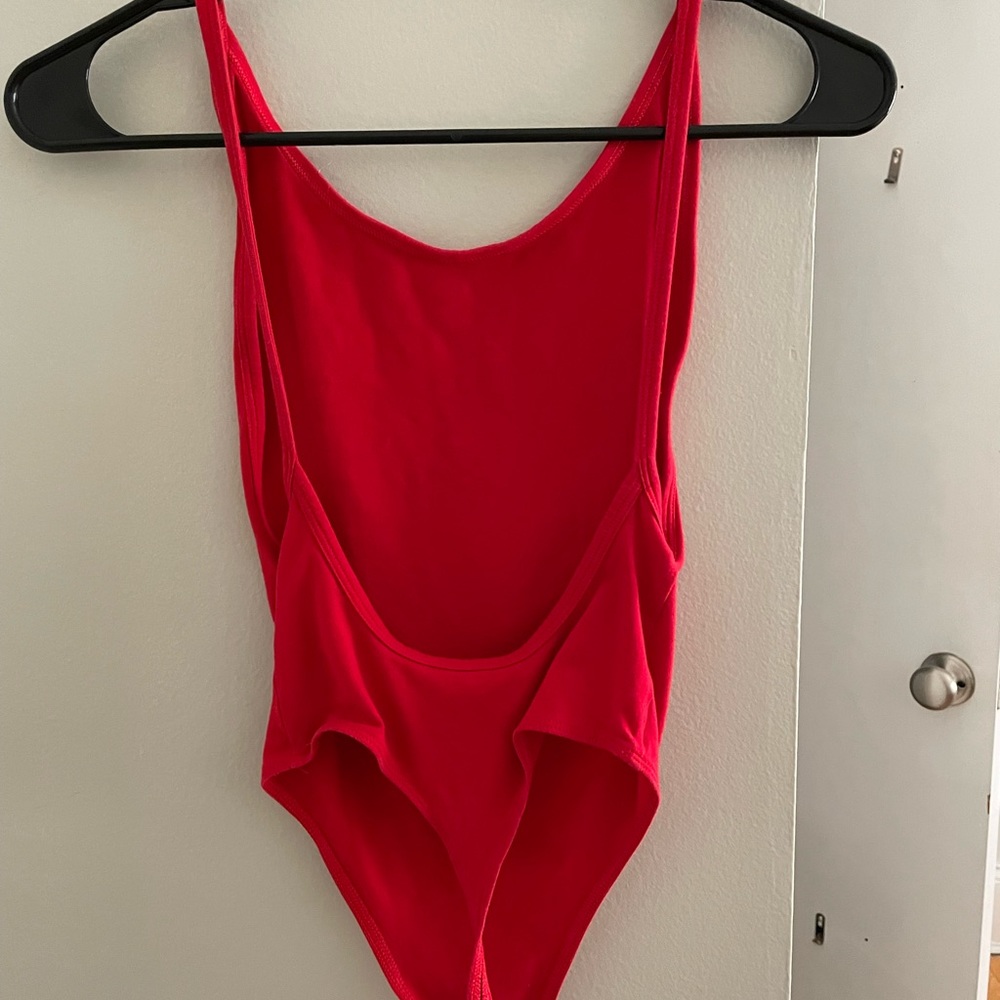 Aritzia TNA red body suit